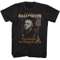 Thumbnail for HALLOWEEN-HALLOWEEN SPANISH POSTER-BLACK ADULT S/S TSHIRT
