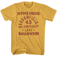 Thumbnail for HALLOWEEN-HALLOWEEN MYERS HOUSE TEXT-GINGER ADULT S/S TSHIRT