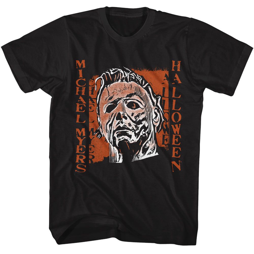 HALLOWEEN-HALLOWEEN SPOOKY MYERS-BLACK ADULT S/S TSHIRT