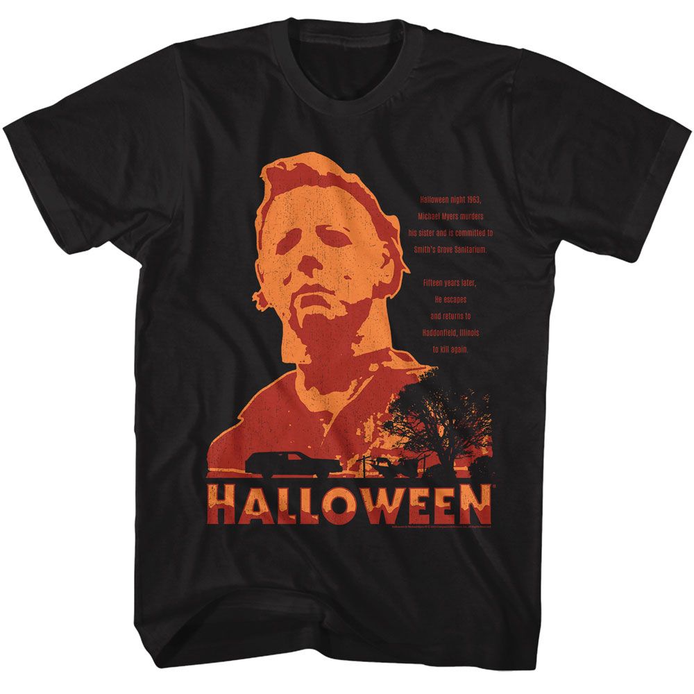 HALLOWEEN-HALLOWEEN NEIGHBORHOOD WATCH-BLACK ADULT S/S TSHIRT