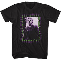 Thumbnail for HALLOWEEN-HALLOWEEN REPEAT GRADIENT TEXT-BLACK ADULT S/S TSHIRT
