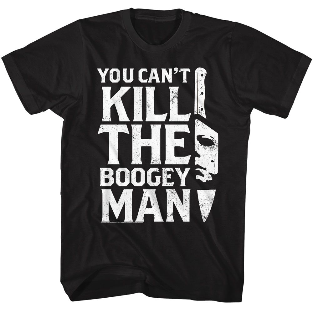 HALLOWEEN-HALLOWEEN BOOGEYMAN KNIFE-BLACK ADULT S/S TSHIRT