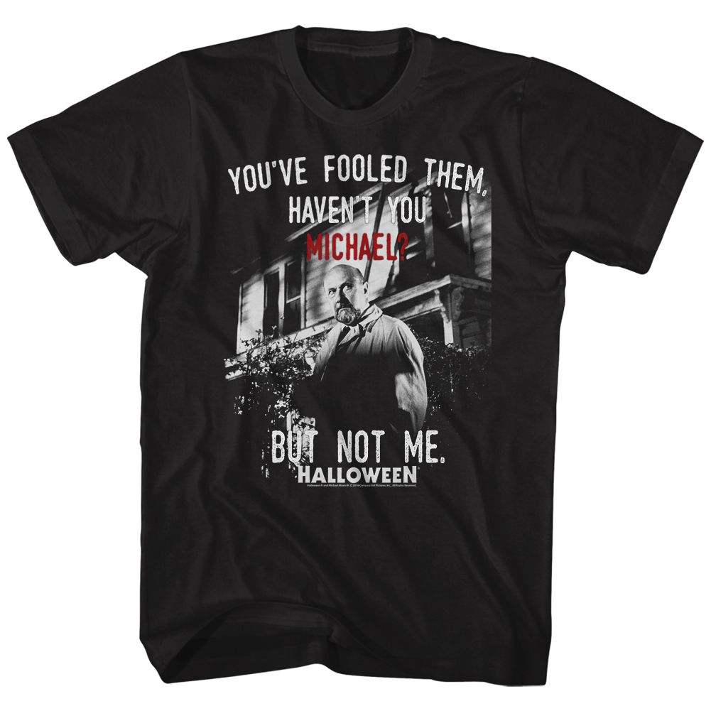 HALLOWEEN-NOT ME-BLACK ADULT S/S TSHIRT