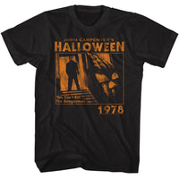 Thumbnail for HALLOWEEN-HALLOWEEN MIKE PUMPKIN 78-BLACK ADULT S/S TSHIRT