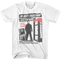 Thumbnail for HALLOWEEN-HALLOWEEN FRIGHTENING FILM-WHITE ADULT S/S TSHIRT