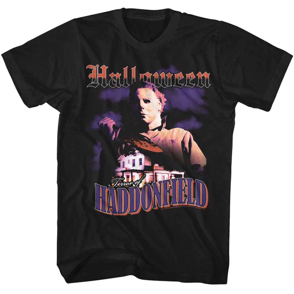 HALLOWEEN-HALLOWEEN TERROR OF HADDONFIELD-BLACK ADULT S/S TSHIRT