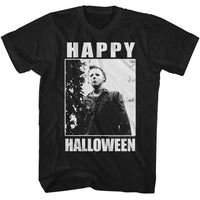 Thumbnail for HALLOWEEN-HALLOWEEN HAPPY-BLACK ADULT S/S TSHIRT