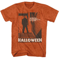 Thumbnail for HALLOWEEN-STAIRS2-ANTIQUE ORANGE HEATHER ADULT S/S TSHIRT