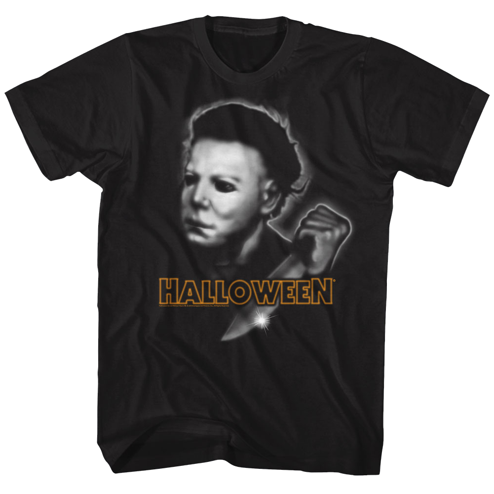 HALLOWEEN-AIRBRUSH-BLACK ADULT S/S TSHIRT