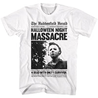 Thumbnail for HALLOWEEN-HADDONFIELD HERALD-WHITE ADULT S/S TSHIRT