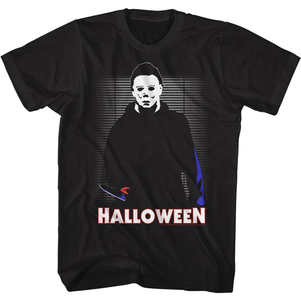 HALLOWEEN-IN THE HOUSE-BLACK ADULT S/S TSHIRT