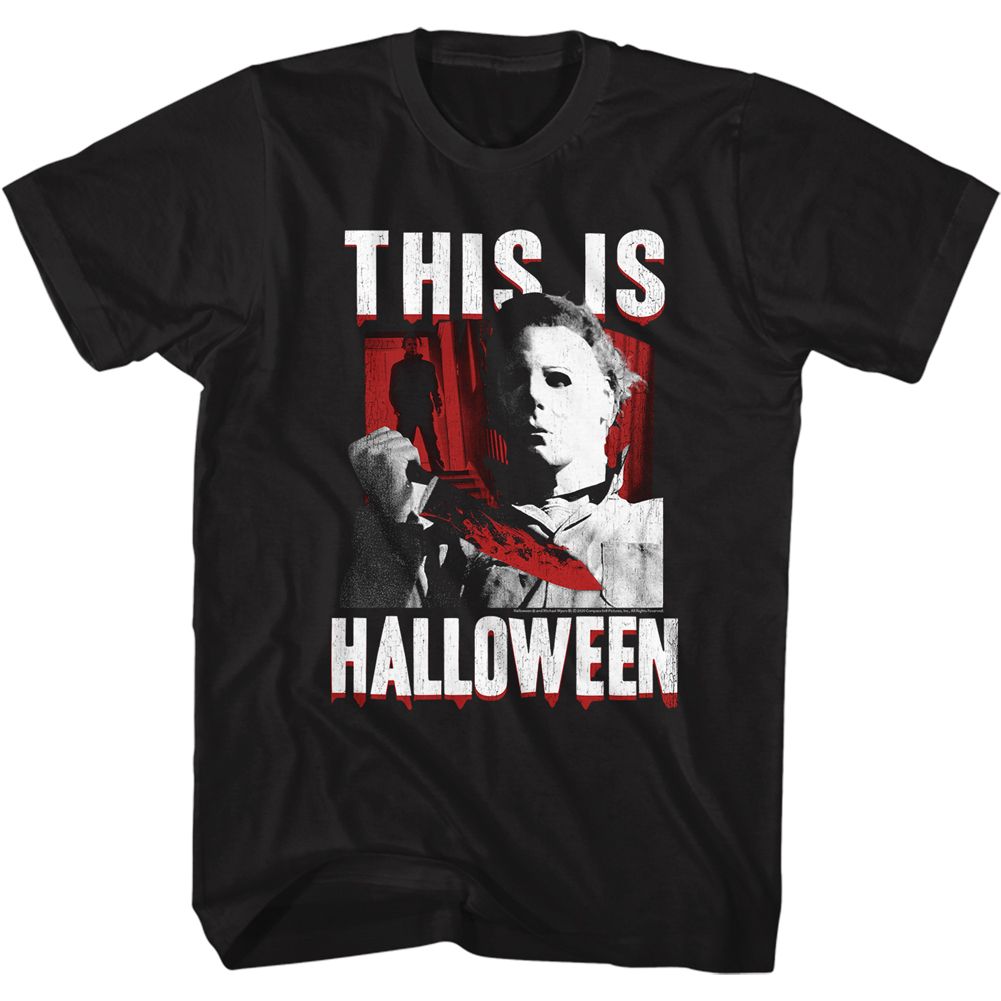 HALLOWEEN-THIS IS HALLOWEEN-BLACK ADULT S/S TSHIRT