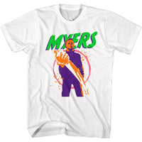 Thumbnail for HALLOWEEN-COLORFUL MYERS-WHITE ADULT S/S TSHIRT