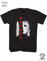 Thumbnail for HALLOWEEN-SAVAGE-BLACK ADULT S/S TSHIRT