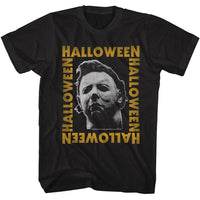 Thumbnail for HALLOWEEN-HALLOWEEN LOGO FRAME-BLACK ADULT S/S TSHIRT