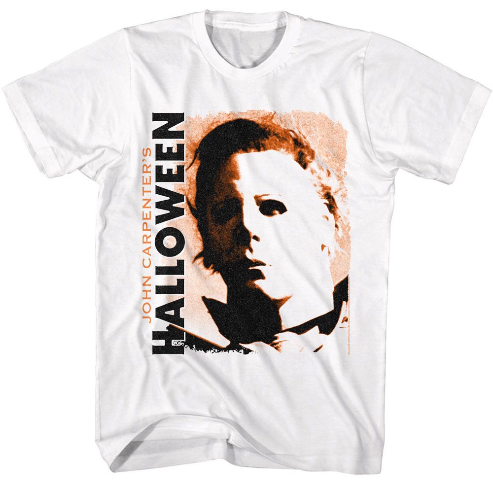 HALLOWEEN-HALLOWEEN JOHN CARPENTERS HALLOWEEN-WHITE ADULT S/S TSHIRT