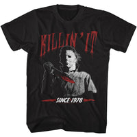 Thumbnail for HALLOWEEN-HALLOWEEN KILLIN IT-BLACK ADULT S/S TSHIRT
