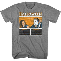 Thumbnail for HALLOWEEN-HALLOWEEN VIDEO GAME VERSUS-GRAPHITE HEATHER ADULT S/S TSHIRT