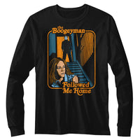 Thumbnail for HALLOWEEN-HALLOWEEN BOOGEYMAN NO KNIFE-BLACK ADULT L/S TSHIRT