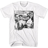 Thumbnail for HAMMER HORROR-BW HORROR OF DRACULA-WHITE ADULT S/S TSHIRT