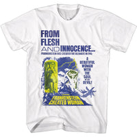 Thumbnail for HAMMER HORROR-FLESH AND INNOCENCE-WHITE ADULT S/S TSHIRT