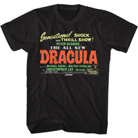 Thumbnail for HAMMER HORROR-DRACULA SHOCK AND THRILL-BLACK ADULT S/S TSHIRT