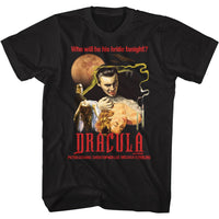 Thumbnail for HAMMER HORROR-DRACULA MOON AND CANDLES-BLACK ADULT S/S TSHIRT