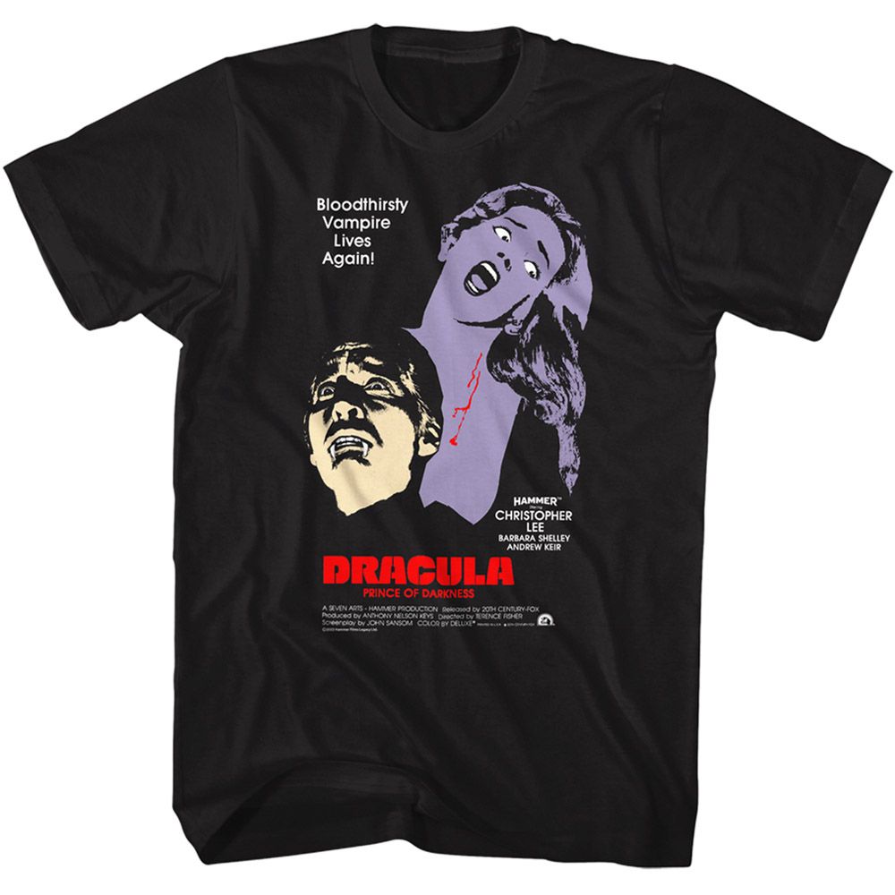HAMMER HORROR-HAMMER HORROR BLOODTHIRSTY-BLACK ADULT S/S TSHIRT