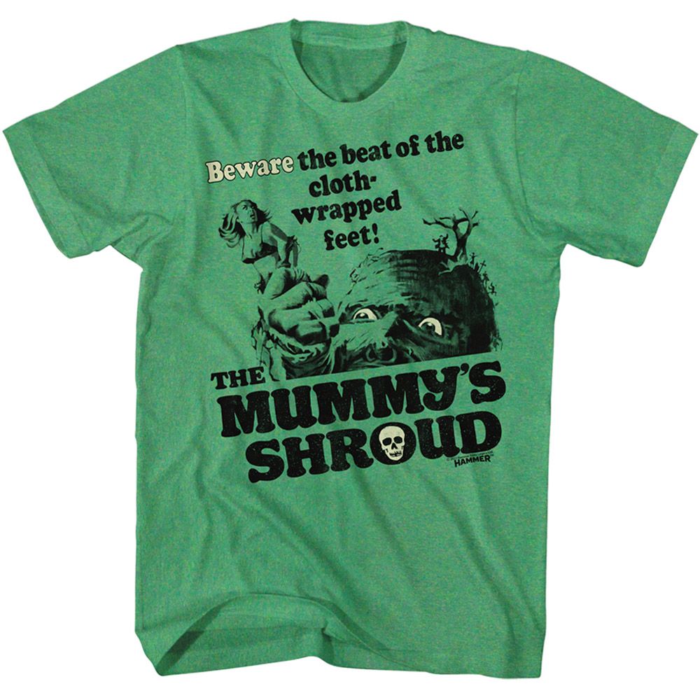 HAMMER HORROR-HAMMER HORROR MUMMYS SHROUD-KELLY HEATHER ADULT S/S TSHIRT