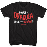 Thumbnail for HAMMER HORROR-HAMMER HORROR HORROR OF DRACULA-BLACK ADULT S/S TSHIRT
