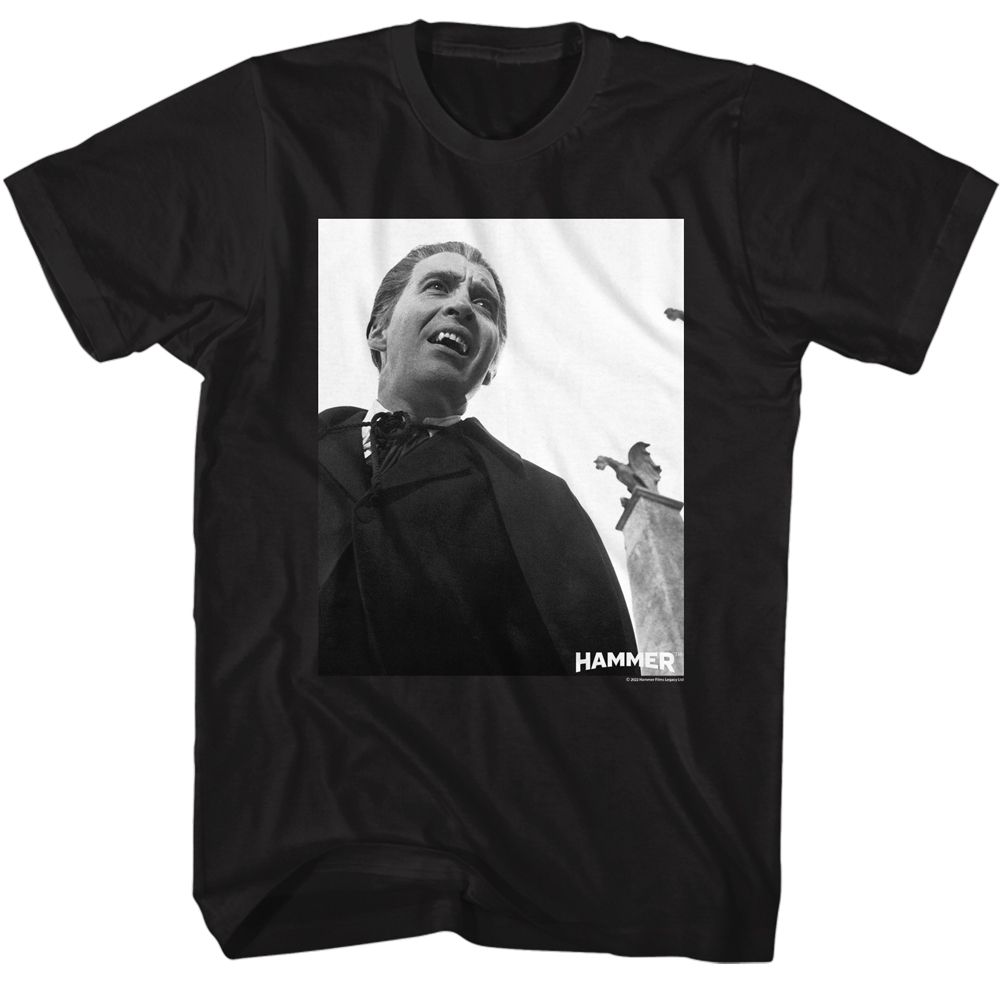 HAMMER HORROR-HAMMER HORROR DRACULA SCREENSHOT-BLACK ADULT S/S TSHIRT