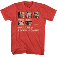 Thumbnail for HAMMER HORROR-HAMMER HORROR DRACULA RISEN-RED HEATHER ADULT S/S TSHIRT