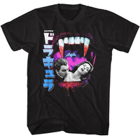 Thumbnail for HAMMER HORROR-HAMMER HORROR FANGS AND PHOTO JPN TEXT-BLACK ADULT S/S TSHIRT