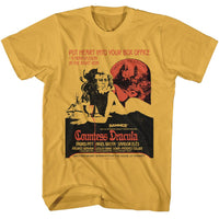 Thumbnail for HAMMER HORROR-HAMMER HORROR COUNTESS DRACULA POSTER-GINGER ADULT S/S TSHIRT