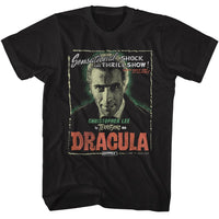 Thumbnail for HAMMER HORROR-HAMMER HORROR LEE AS DRACULA-BLACK ADULT S/S TSHIRT