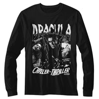 Thumbnail for HAMMER HORROR-HAMMER HORROR CHILLER THRILLER-BLACK ADULT L/S TSHIRT