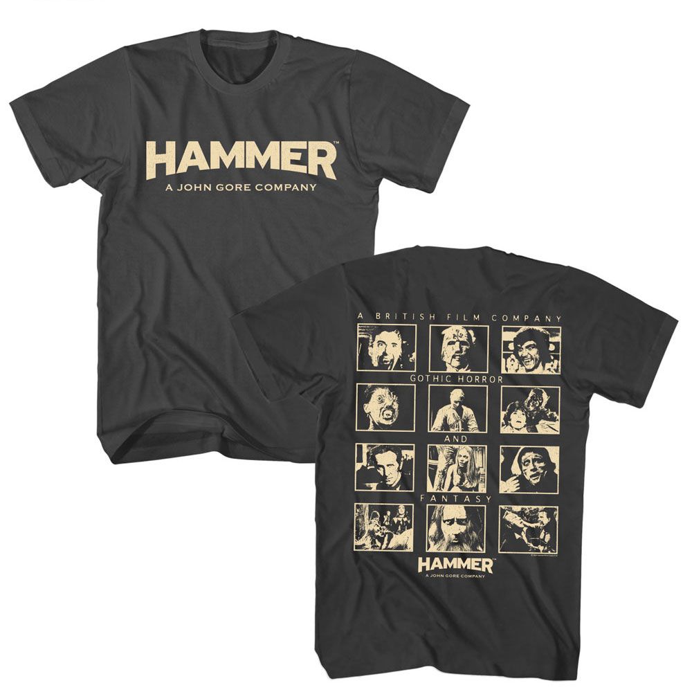 HAMMER HORROR-HAMMER HORROR FILMS-SMOKE ADULT S/S TSHIRT
