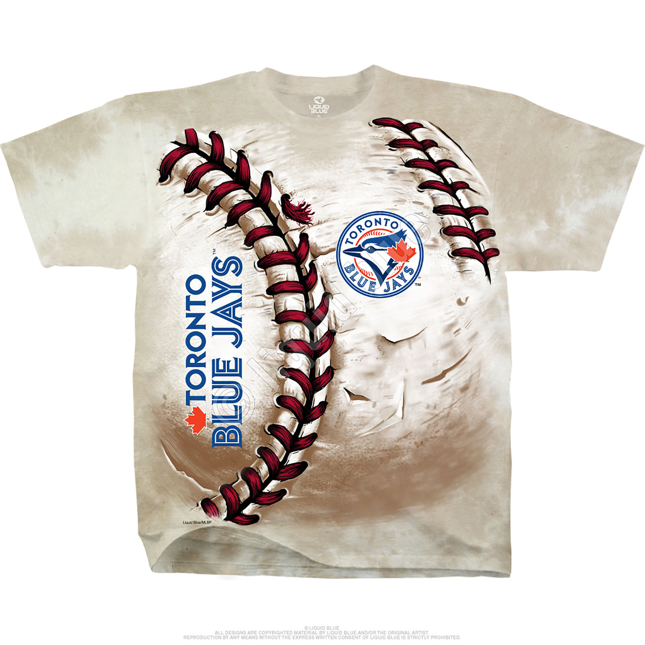 Toronto Blue Jays Hardball Tie-Dye T-Shirt