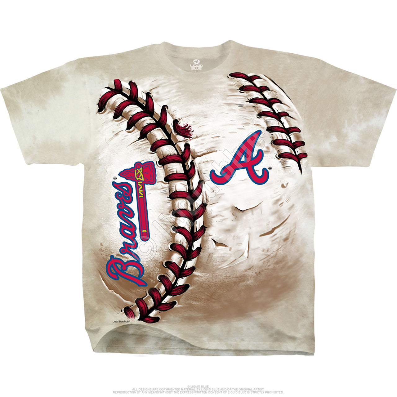 Atlanta Braves Hardball Tie-Dye T-Shirt