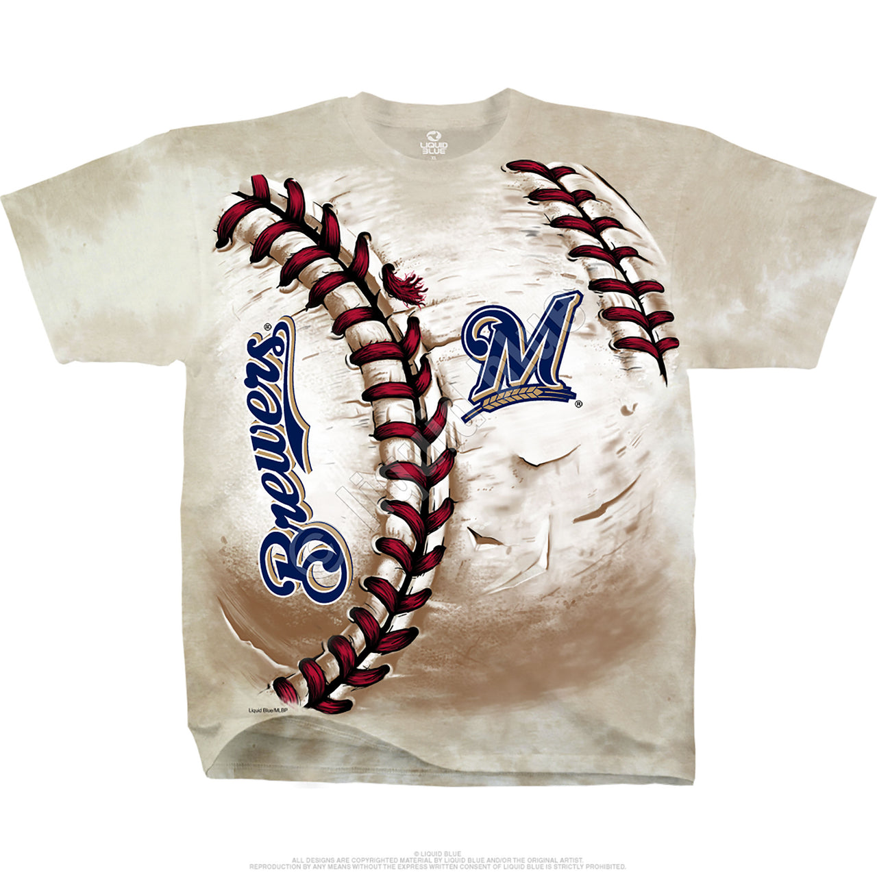 Milwaukee Brewers Hardball Tie-Dye T-Shirt