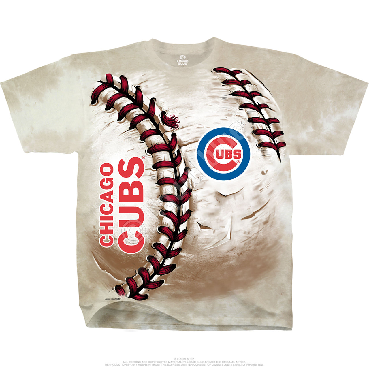 Chicago Cubs Hardball Tie-Dye T-Shirt