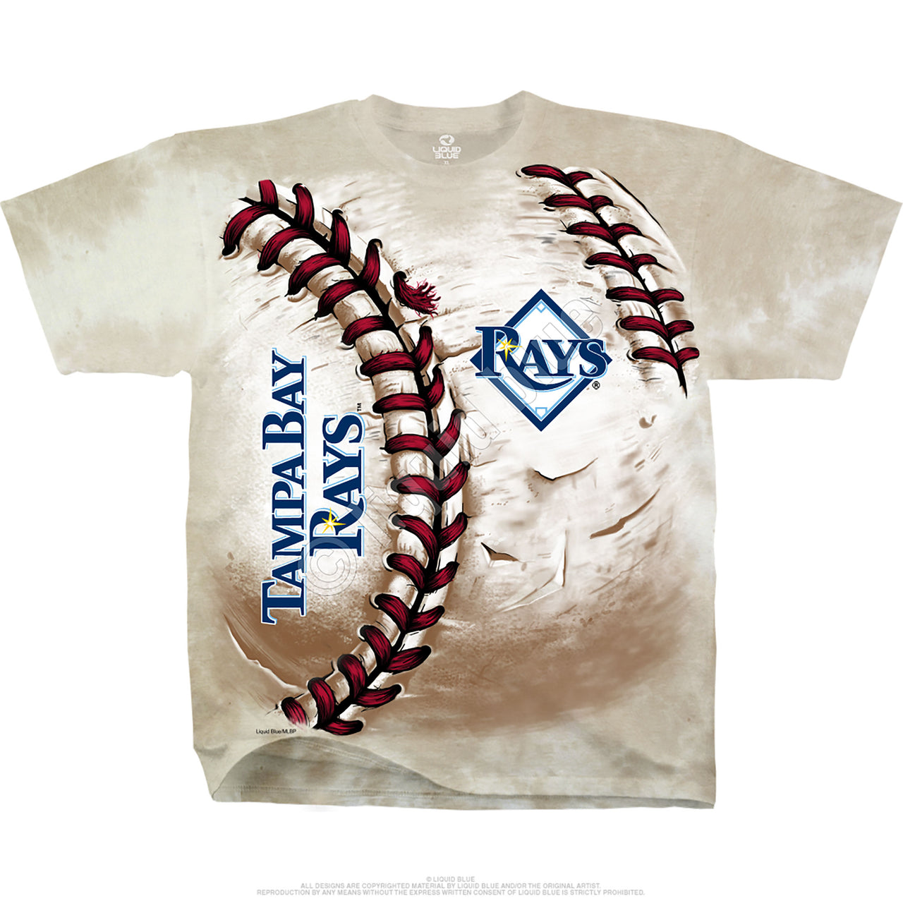 Tampa Bay Rays Hardball Tie-Dye T-Shirt