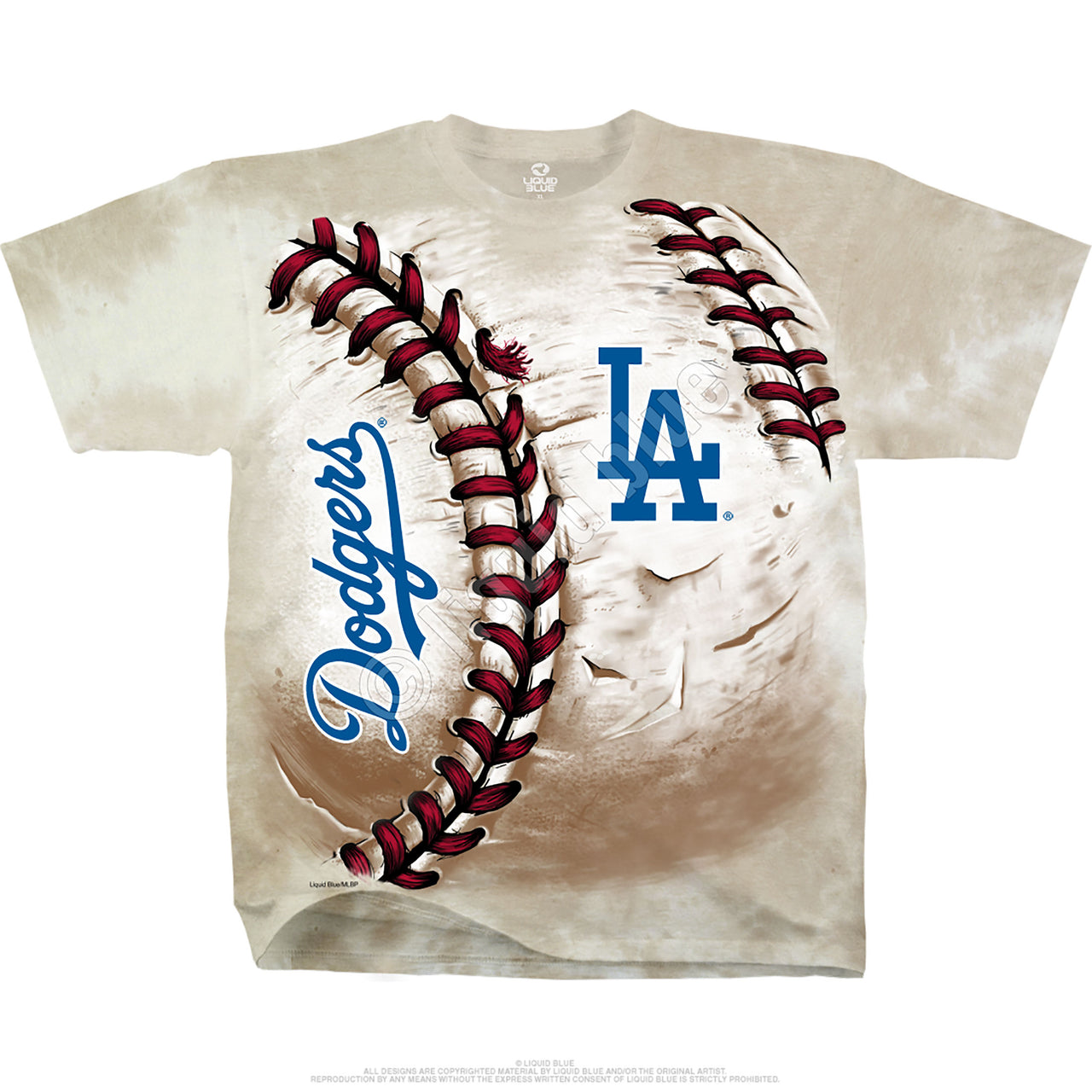 Los Angeles Dodgers Hardball Tie-Dye T-Shirt