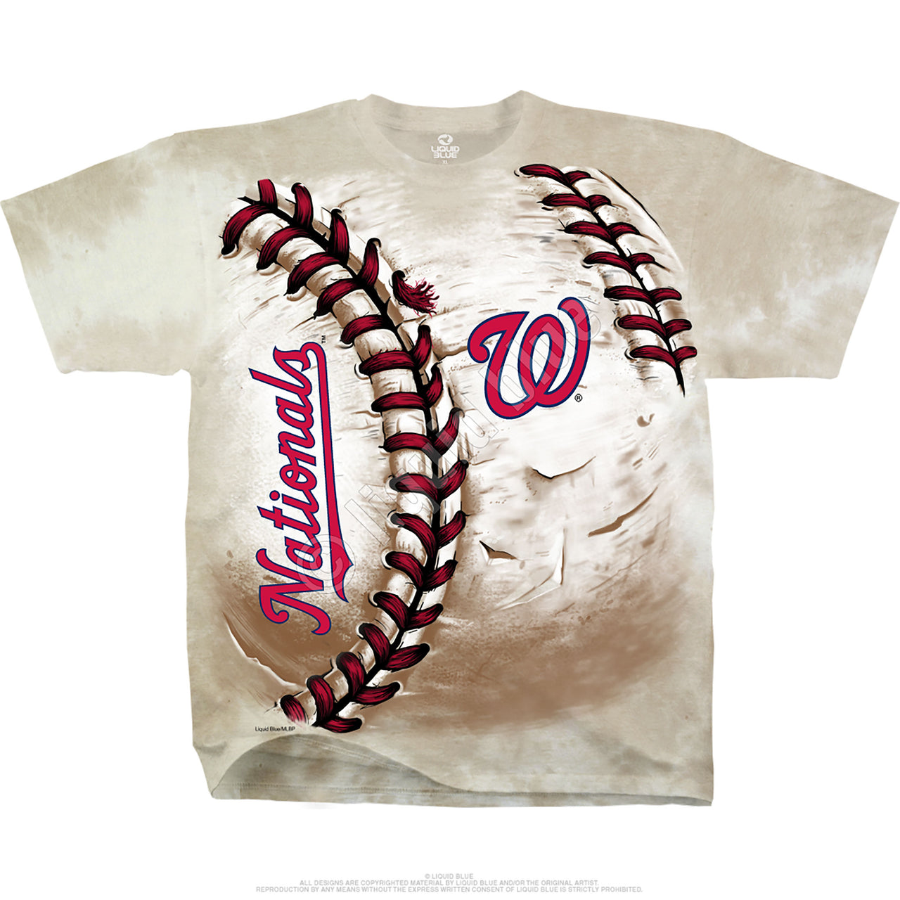 Washington Nationals Hardball Tie-Dye T-Shirt