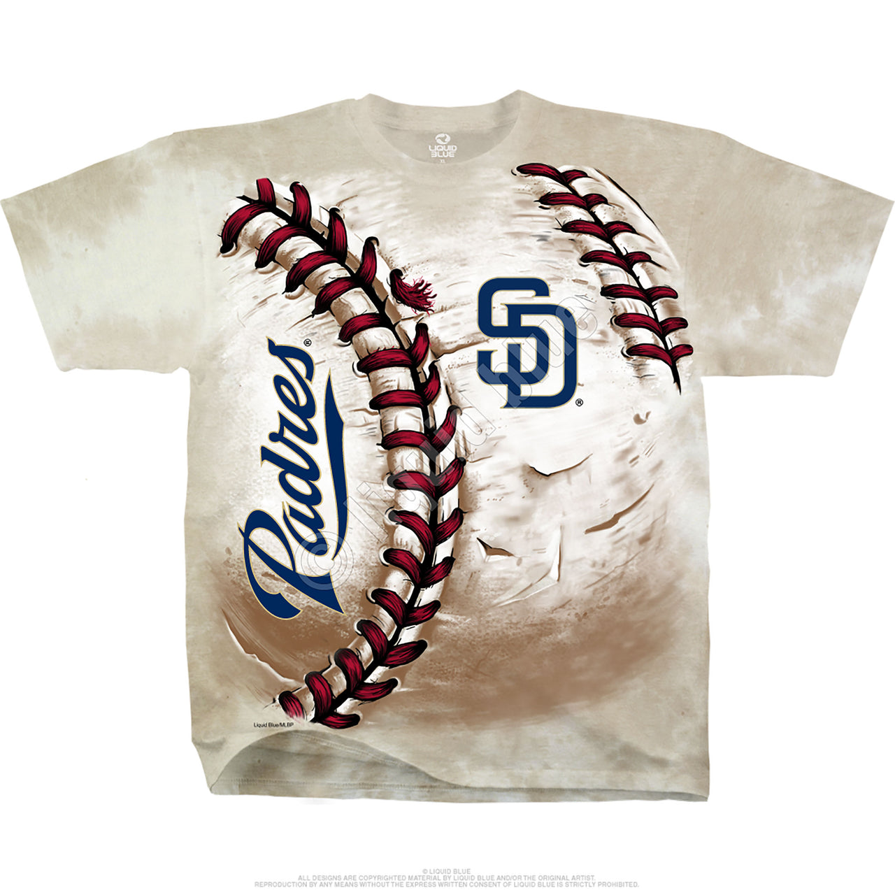 San Diego Padres Hardball Tie-Dye T-Shirt