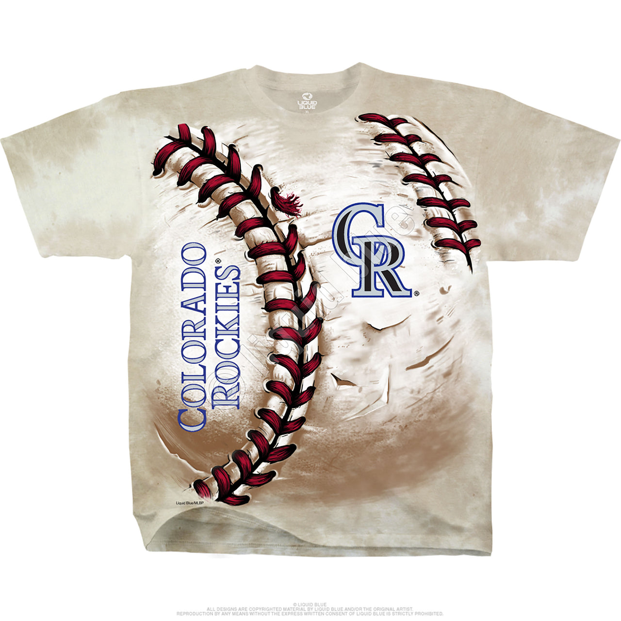 Colorado Rockies Hardball Tie-Dye T-Shirt
