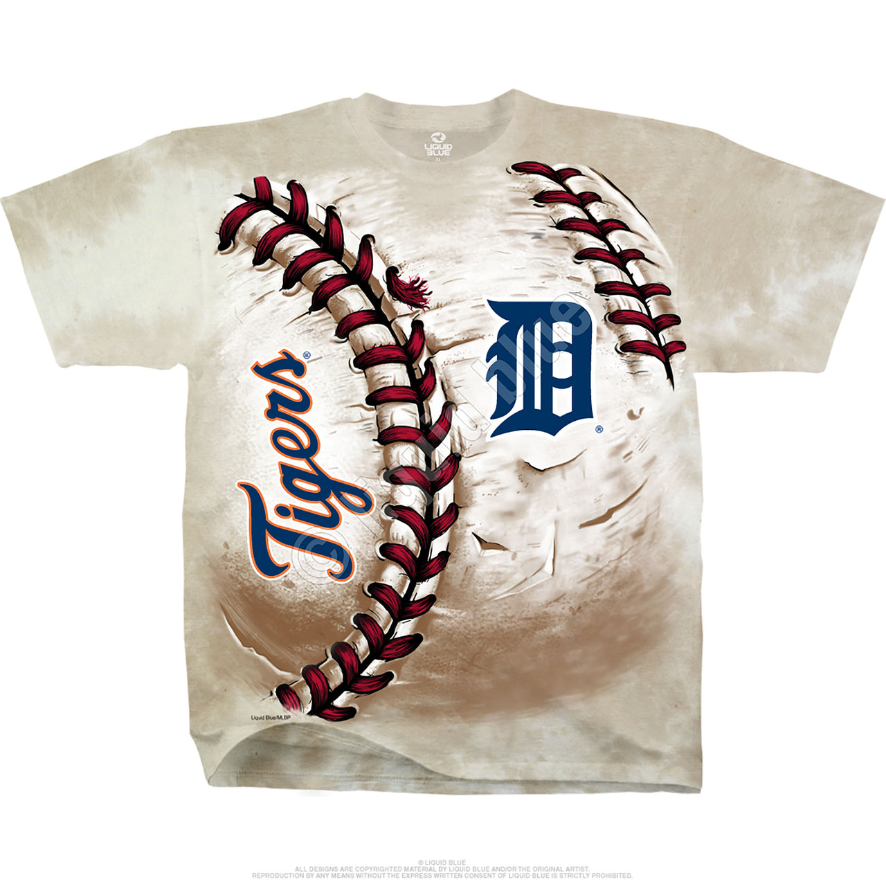 Detroit Tigers Hardball Tie-Dye T-Shirt