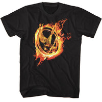 Thumbnail for HUNGER GAMES-HUNGER GAMES PIN-BLACK ADULT S/S TSHIRT