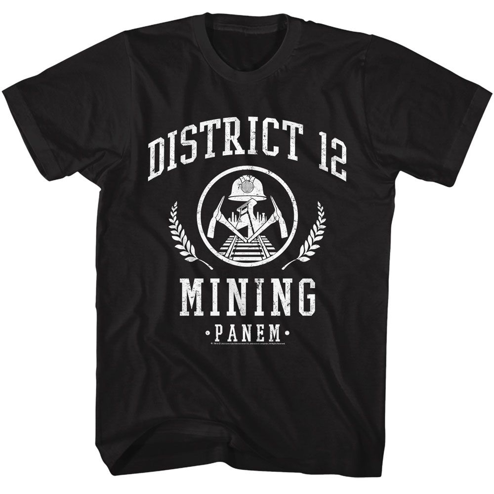 HUNGER GAMES-HUNGER GAMES D12 MINING-BLACK ADULT S/S TSHIRT