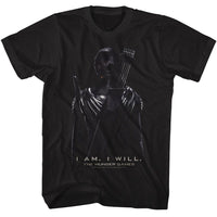 Thumbnail for HUNGER GAMES-HUNGER GAMES KATNISS BACK-BLACK ADULT S/S TSHIRT